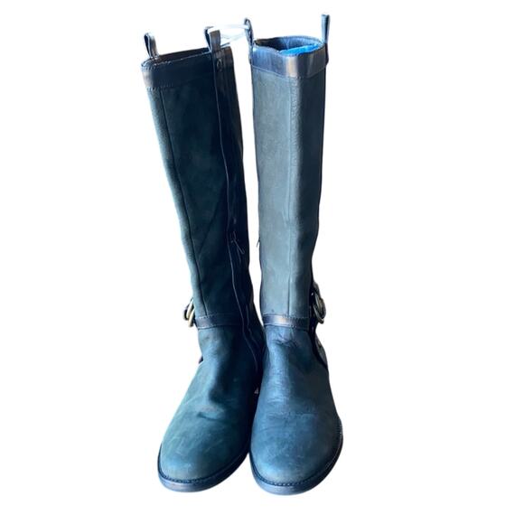 Cole Haan Charcoal Black Liberty Boots leather flat winter minimalist size 6.5 - Picture 8 of 10